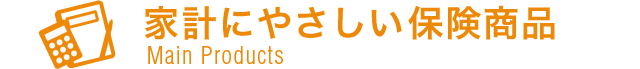 家計にやさしい保険商品
